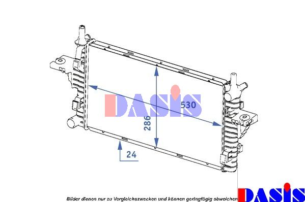 AKS DASIS Radiaator,mootorijahutus 121001N